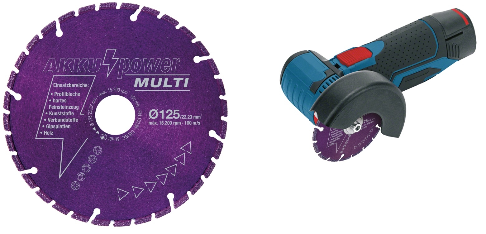 diamantzagen voor accu slijpers