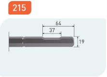 Beitels, zeskant 19mm / uitsparing