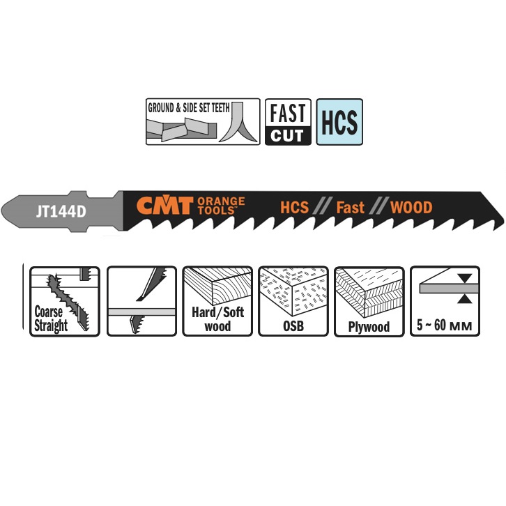 Decoupeerzaag voor hardhout
