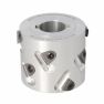 Premill DIA Cutter Heads with Replaceable Plates D=80 l=54 d=30+2CH Z=2+2 (10) a35° H=3 RH Type A /