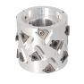 Premill DIA Cutter Heads with Replaceable Plates D=80 I=65 d=30+2CH Z=3+3 (18) a35° H=3 SYM Type C /
