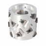 Premill DIA Cutter Heads with Replaceable Plates D=80 I=65 d=30+2CH Z=3+3 (18) a35° H=3 SYM Type C /