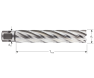 Rotec HSS-XE kernboor SILVER-LINE 110mm (UNI)