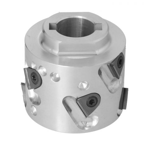 Premill DIA Cutter Heads with Replaceable Plates D=70 I=43 d=25+2CH Z=2+2 (8) a30° H=3 RH upper coll