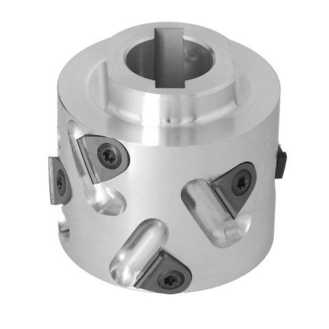 Premill DIA Cutter Heads with Replaceable Plates D=70 I=43 d=25+2CH Z=2+2 (8) a30° H=3 RH upper coll