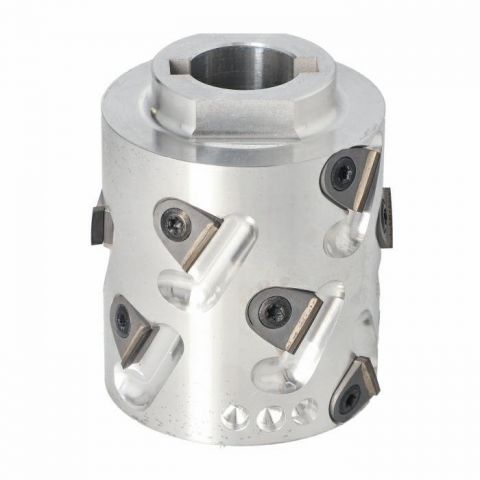 Premill DIA Cutter Heads with Replaceable Plates D=70 I=63/81 d=25+2CH Z=2+2 (12) a30° H=3 LH upper