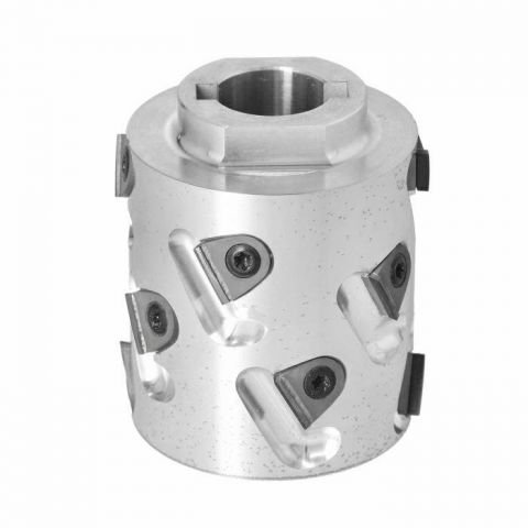 Premill DIA Cutter Heads with Replaceable Plates D=70 I=63/81 d=25+2CH Z=2+2 (12) a30° H=3 RH upper