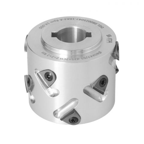 Premill DIA Cutter Heads with Replaceable Plates D=80 I=47/65 d=25+2CH Z=2+2 (10) H=3 RH