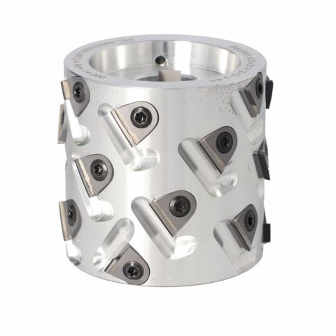 Premill DIA Cutter Heads with Replaceable Plates D=80 I=65 d=25+2CH Z=3+3 (18) a30° H=3 RH Type C /