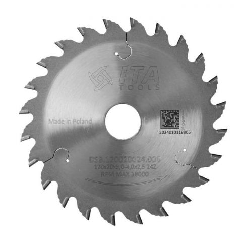 Diamond scoring (EA) D=120 F= 20 Z= 24 K=3,0/4,0P=2,5 H=6 conical (KON/FZ)