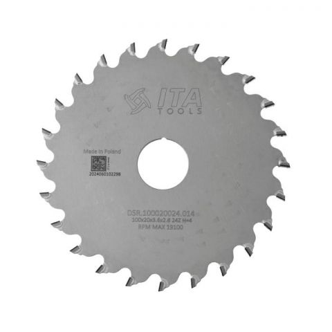 DSR.PCD Saw Blade D=100 F= 20 Z= 24 K/P=3,6/2,8 H4,0 FP PH: -