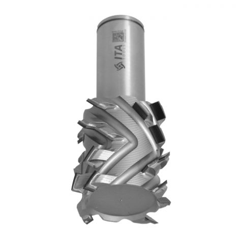 DTJ Diamond Router Bit D=50 I=48 S=25x55 L=105 Z=4+2+4 (24) a45° H=6,0 RH