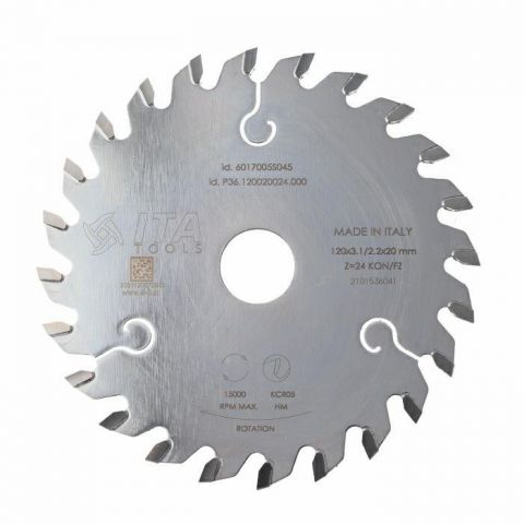 (M) Scoring Blade D=120 F= 20 Z= 24 K=3,1-4,3 P=2,2 CON-ALT5°