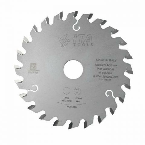 (M) Scoring Blade D=125 F= 20 Z= 24 K=3,1-4,3 P=2,2 CON-ALT5°