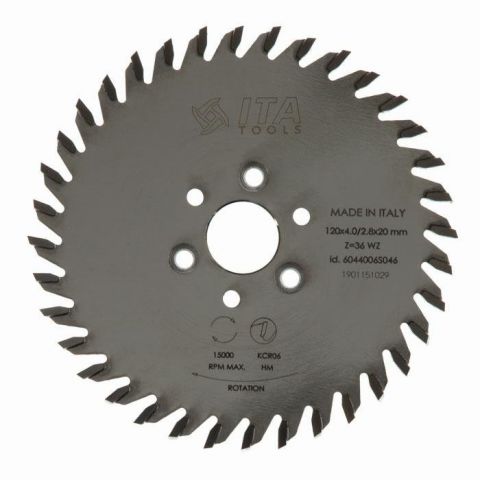 (M) Saw blade D=120 F= 20 Z=36 K/P=4,0/2,8 ALT PH: 3/4,5/35RH + 3/4,5/35LH champfer SCM CYFLEX