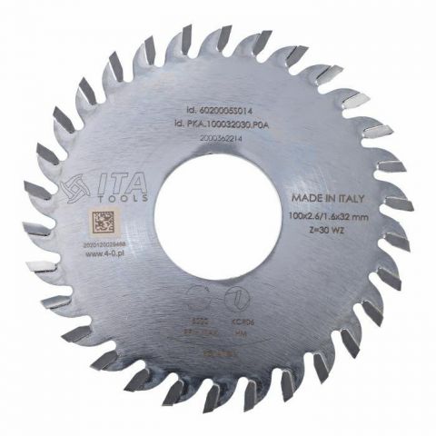 Trimming saw blade D=100 F= 32 Z= 30 K/P=2,6/1,6 WZ Poz.