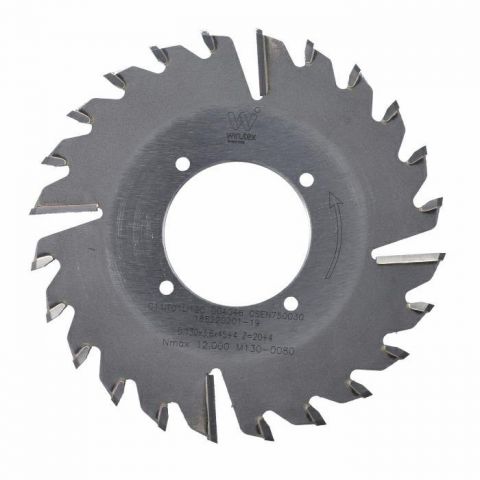 Trimming saw blade D=130 F= 45 K/P=3,6/2,6 Z=20+4 L 30° PH:4/4,5/55 BIESSE STREAM