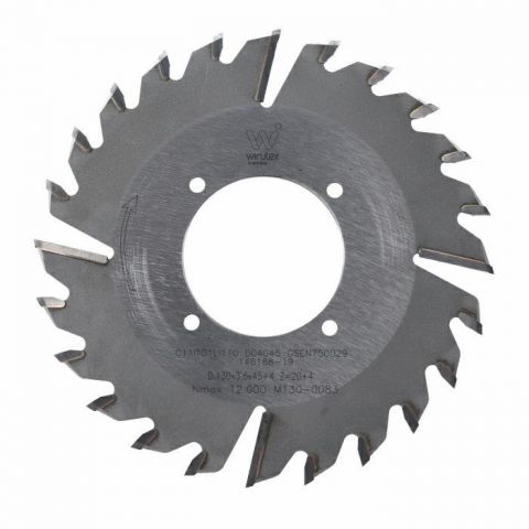 Trimming saw blade D=130 F= 45 K/P=3,6/2,6 Z=20+4 R 30° PH:4/4,5/55 BIESSE STREAM