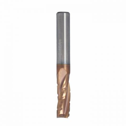 Solid carbide cutter Z3 D=8 I=22 L=63 S=8 RH chip breaker upcut TiSiN coating special geometry
