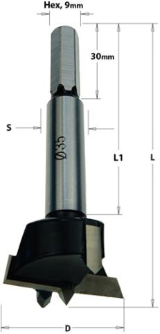 Scharnierboor Ø35mm voor CMT335