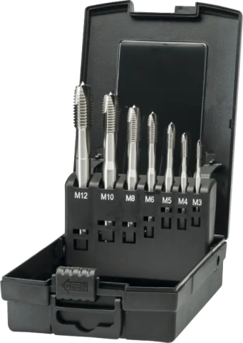 International Tools ECO PRO HSS-E Set machinetappen DIN 371/6 (combinatie) 22.195/22.196: M3 - M12