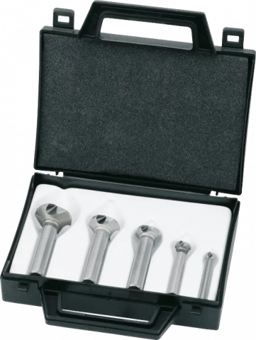 Phantom HSS-E 8% set Verzinkboren DIN 335-C 42.550‚ 90°‚ 3 snijkanten 6‚3-25mm