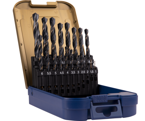 Rotec 19-dlg. Spiraalborenset type '101' in ABS-cassette