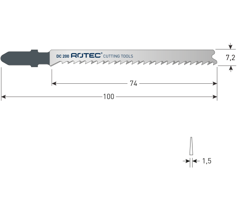 Rotec decoupeerzaagblad DC200