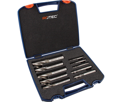 HSS-E ruwfrezenset, in kunststof koffer, Ø5 t/m 20