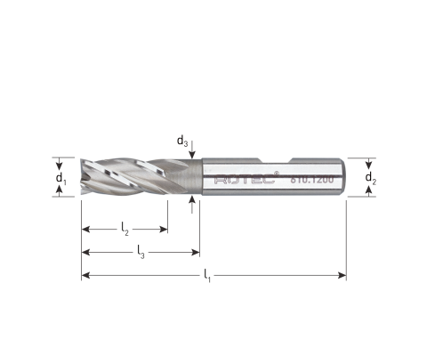 Rotec HSS-E vingerfrees, kort, weldon