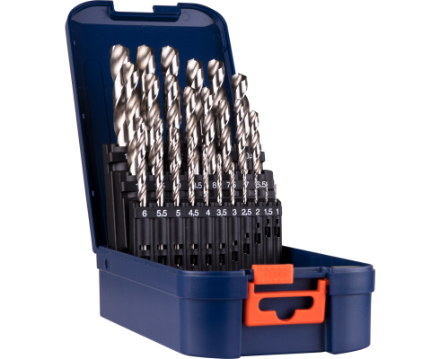 Rotec HSS-G Spiraalborenset, SILVER-LINE, in ABS-cassette