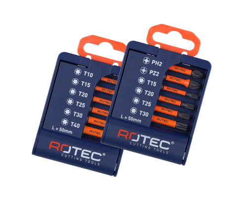 Rotec IMPACT bit-set, E6.3 / 1/4
