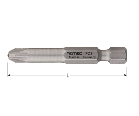 Rotec power-schroefbit PZ, E6.3