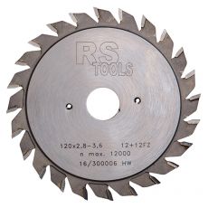 RStools HM voorritser Ø120 x 2,8/3,6 x ø20  z=12+12 wisseltand