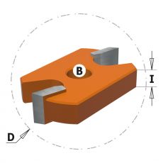 CMT schijffrees Ø41,2 x 7,14 x ø8mm. Z=2
