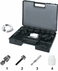 Phantom 69.712 set met gatenponsen met 3-voudig splijtstempel‚ voor hand- en hydraulisch gebruik‚ type 67.120