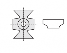RStools HM kantenbreker 16 x 22 x 5 mm. R=1,5  MG18 (per stuk) geschikt voor MDF