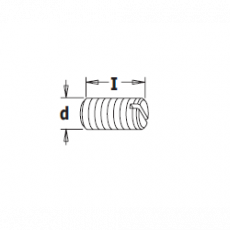 Inbusboutje M5 x 10 mm.