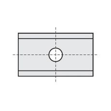 RStools wisselmessen 17 x 12 x 1,5 mm. KCR08 (10 stuks)  geschikt voor zacht-/hardhout