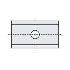 RStools wisselmessen 9,6x12x1,5mm.  KCR08 (10 stuks) geschikt voor zacht-/hardhout