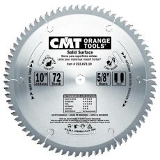 CMT HM zaag ø250 x 3,2 x ø30  z=72 trapezium tand (trespa, corian)