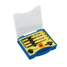 Rotec terrasborenset, 11-delig, ø4 / 4,5 / 5 / 6 Opsteekverzinker ø12, kunststof dieptestop, 4 torx-bits, bithouder