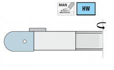HMWP radiusfrees Ø 160 x 30 mm.  z=2  R=15