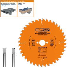 CMT cirkelzaag Ø 160 x 2,2/1,6 x ø20  z=40 TF neg.
