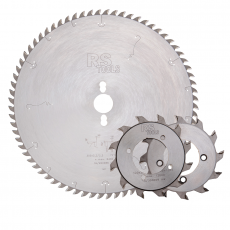 RStools formaatzaag set Ø300 z=72 en 2-delige ritser Ø120 asgat ø50 (Rapido systeem)