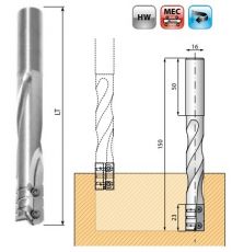 RStools wisselmes slotkastenfrees Ø16x23-100x150mm. z=2 S=Ø16 (DENSIMET body)