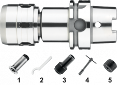 Phantom 83.627 krachtspan opname‚ HSK-A, voor schacht Ø 6 t/m 25 mm.