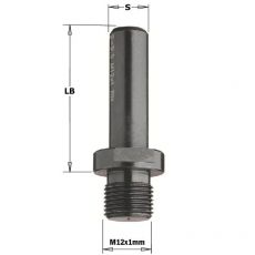Adapter Ø12x30, M12x1, LB=35
