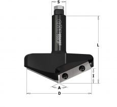CMT - CNC V-groeffrees 130º met wisselmessen Ø91 mm. S=Ø20 mm.