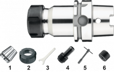 Phantom 82.517 spantanghouder, HSK63A, ER25 t/m ER40